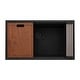 preview thumbnail 2 of 6, Ruvati 33-inch epiRock Workstation Charcoal Black Undermount Kitchen Sink - RVG2325CK