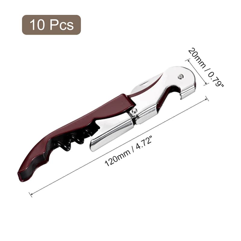 10Pcs 5" Wine Openers Waiter Corkscrew Red Wine Bottle Opener