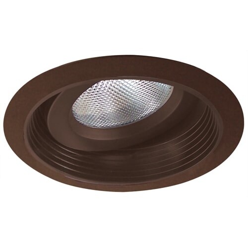 Elco El376 6 Adjustable Baffle With Gimbal Trim Ring White