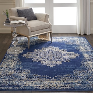 Nourison Grafix Distressed Vintage Medallion Area Rug