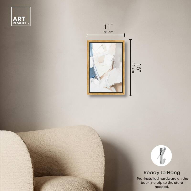 Bone and Beige I Canvas by Art Remedy