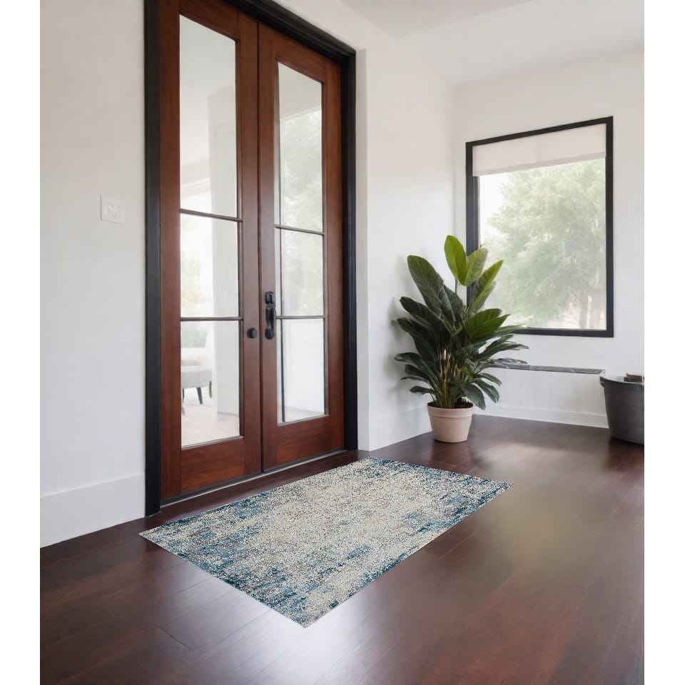 Dacak Abstract Area Rug By HomeRoots - 2' x 3'