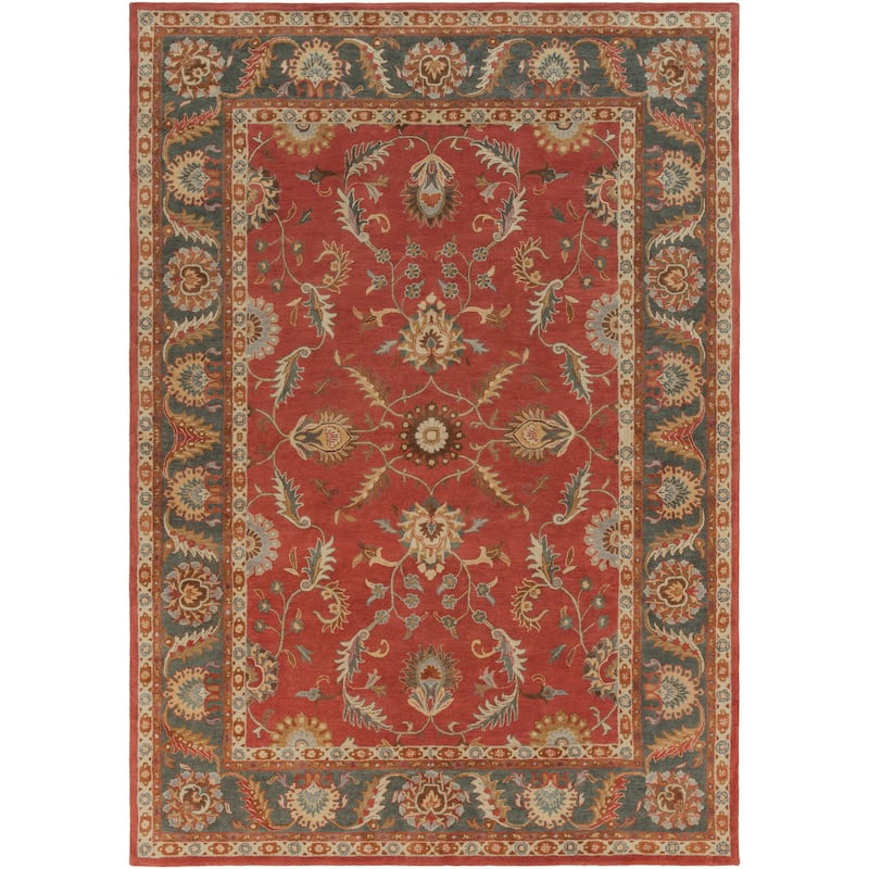 Artistic Weavers Coliseum Hand Tufted Traditional Border Wool Area Rug