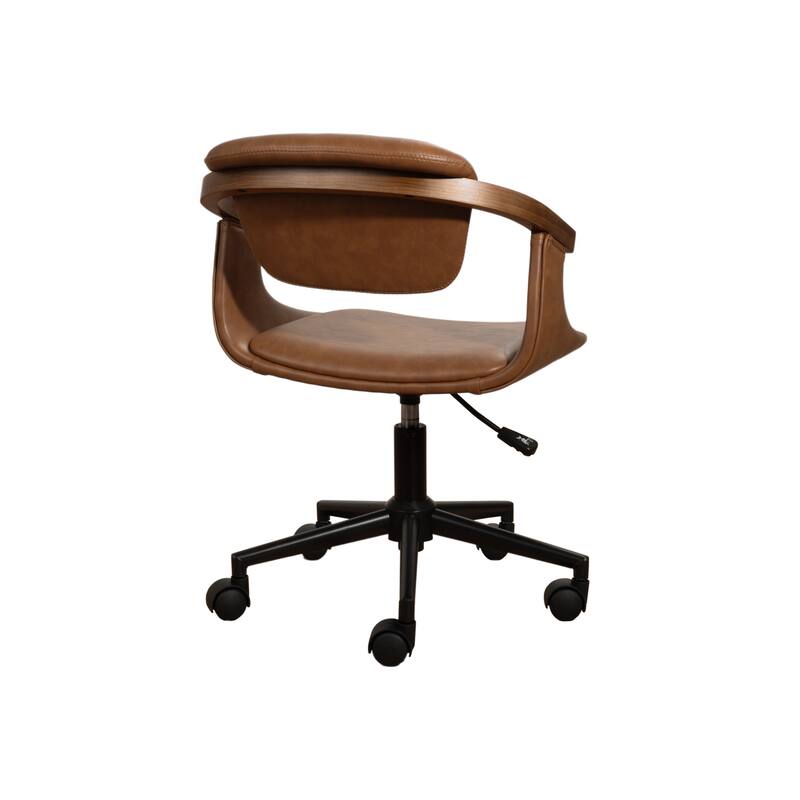 Art Leon Swivel and Height Adjustable Home Office Desk Chair with Rolling