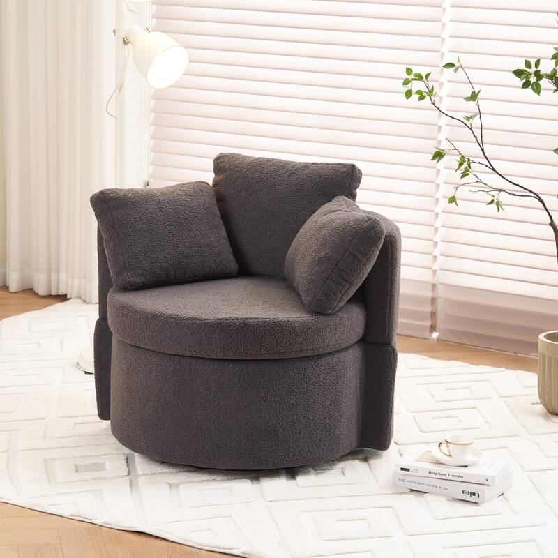 Multifunctional Teddy Fabric Chair for Living Room