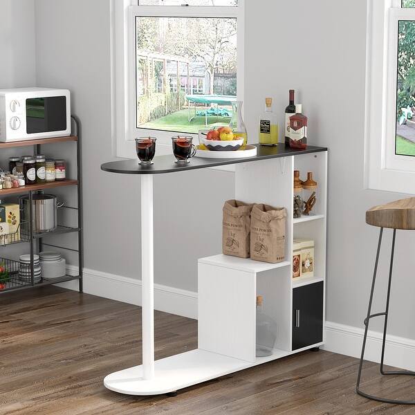 Shop Pub Table With Storage Modern Bar Bistro Table With Kitchen