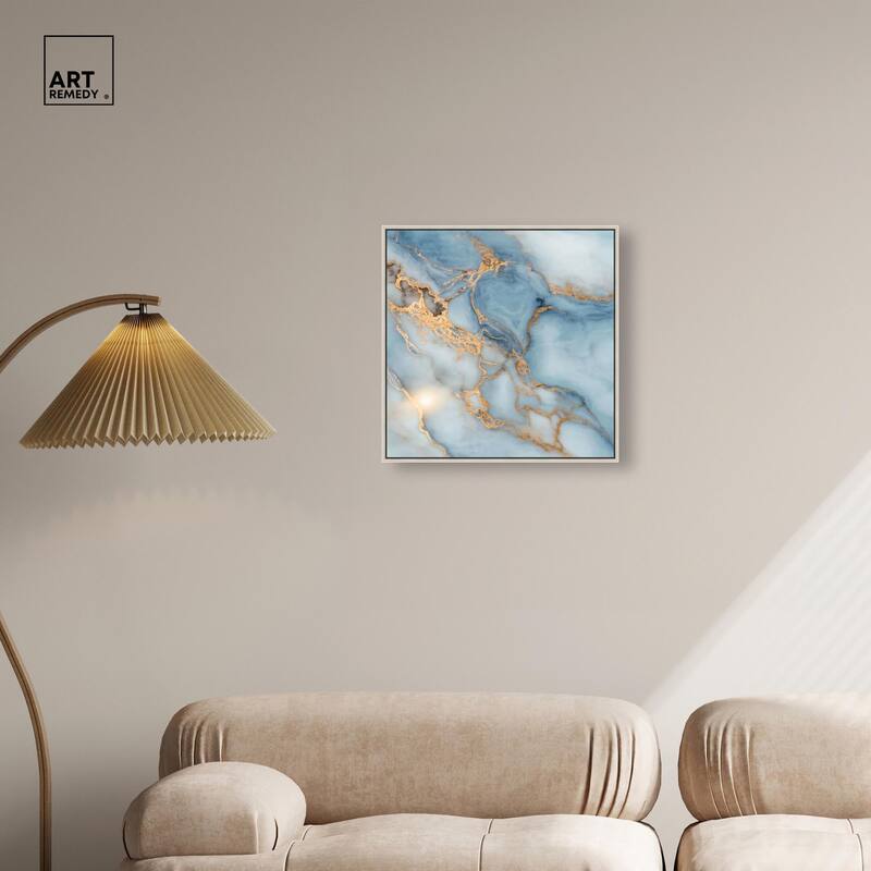Azure Veins Canvas by Art Remedy