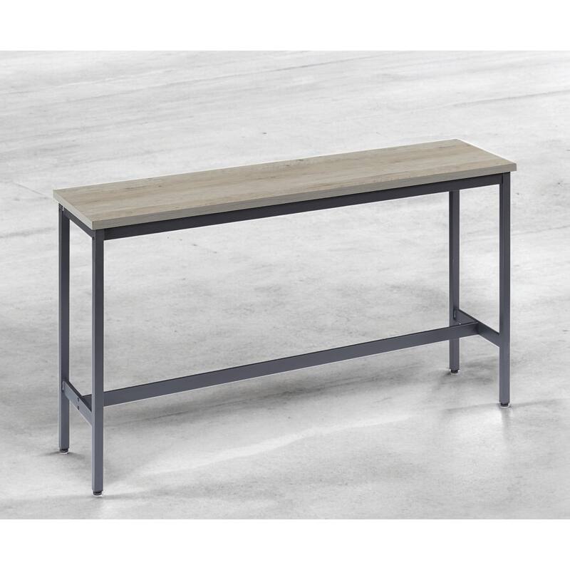Industrial 63" Bar Table Set with 3 PU Upholstered Stools, Modern Breakfast Table for Kitchen, Living Room, or Banquet Hall
