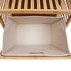 preview thumbnail 7 of 10, Bamboo Laundry Hamper Stand Hamper Cabinet - 20*12*47inch