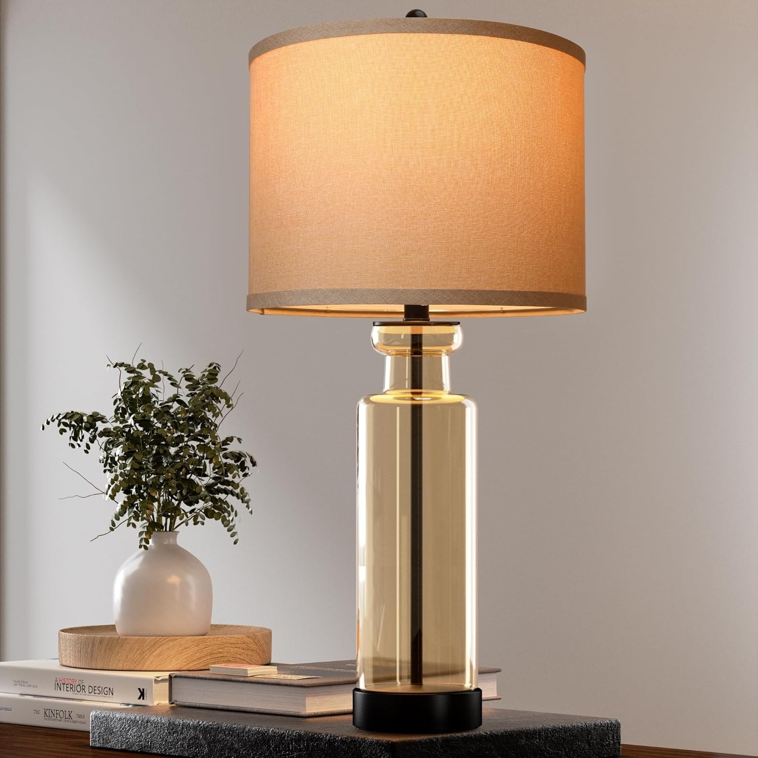 3 Color Temperature Table Lamps Set Of 2 With USB C & A Ports, 27