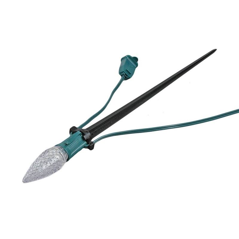 39022 Universal Light Stake Walkway Christmas Light Clip, C7/C9 Base, 25 Pack - String Lights