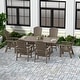 preview thumbnail 46 of 60, Altura 7-Piece Poly Eco-Friendly All Weather Outdoor Dining Set with Armchairs