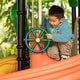 preview thumbnail 3 of 4, Green and Yellow Outdoor Playground Captain Pirate Ship Wheel, Plastic Playground Swing Set Accessories Steering Wheel