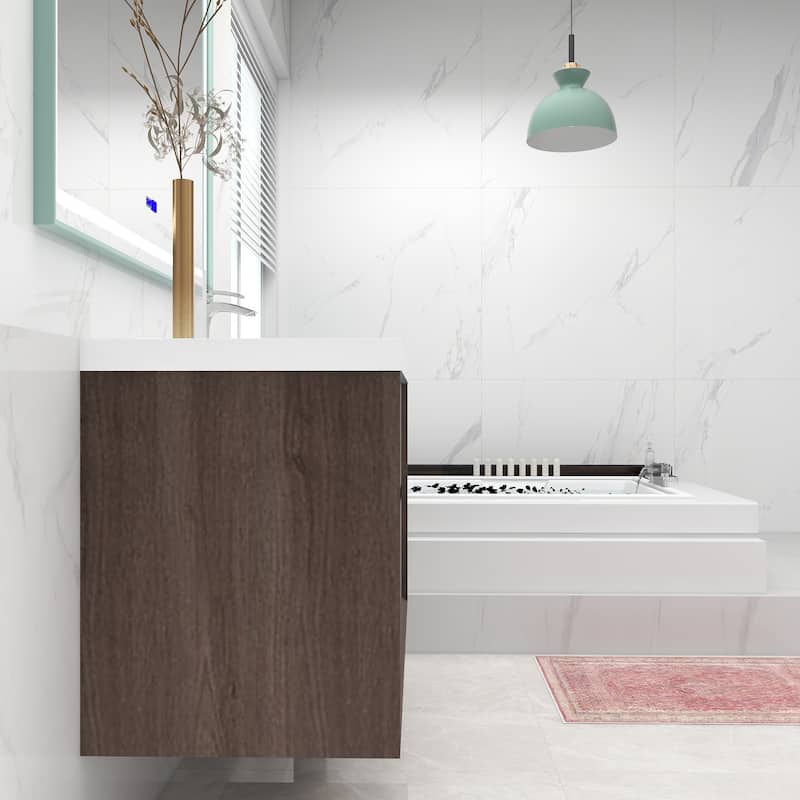 Selina 42" Wall Mounted Vanity with Single Sink - 42