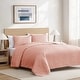 preview thumbnail 6 of 38, Crinkle Texture Microfiber 3-Piece Quilt Set, Enzyme Washed, Oversized