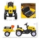 preview thumbnail 8 of 6, Kids Pedal Ride-On Farm Tractor with Back Trailer, Shovel, Rake & Horn, Manual Outdoor Car Toy for 3-Year-Olds, 77 lbs Capacity