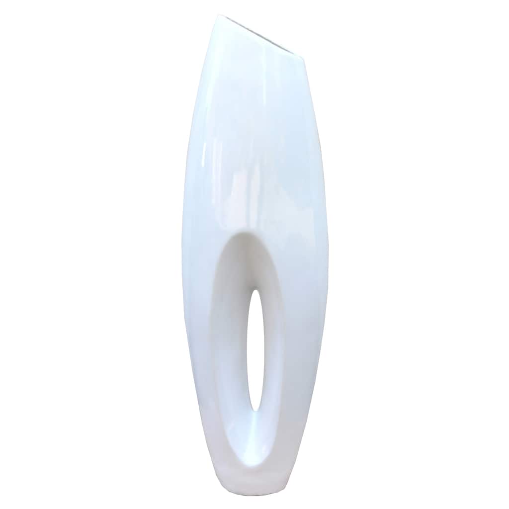 Modern White Large Floor Vase
