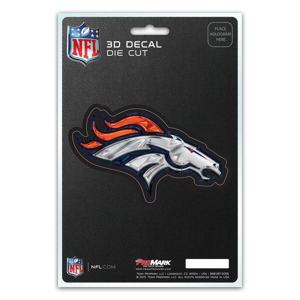Shop Denver Broncos Decal 5x8 Die Cut 3d Logo Design Overstock 27570729