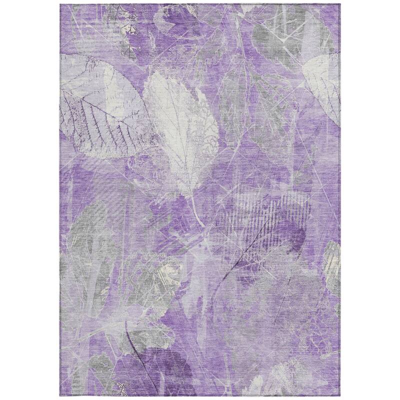HomeRoots Floral Transitional Rectangle Outdoor Rug