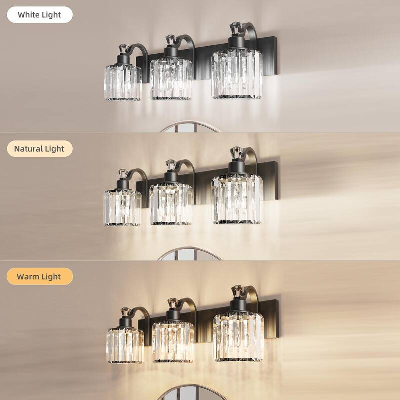 Modern Crystal Bathroom Vanity Lights Black Bathroom Light Fixtures Crystal Vanity Shower Lights Over Mirror