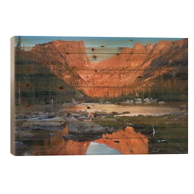 Dream Lake, Rocky Mountain National Park, Colorado Print On Wood by Tim Fitzharris - Multi-Color