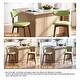 preview thumbnail 12 of 16, Wooden Upholstered Swivel Bar Chairs Set
