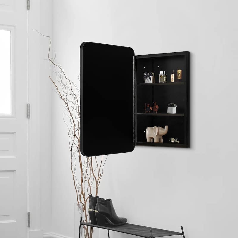 Multifunctional Wall-Mounted Mirrored Cabinet