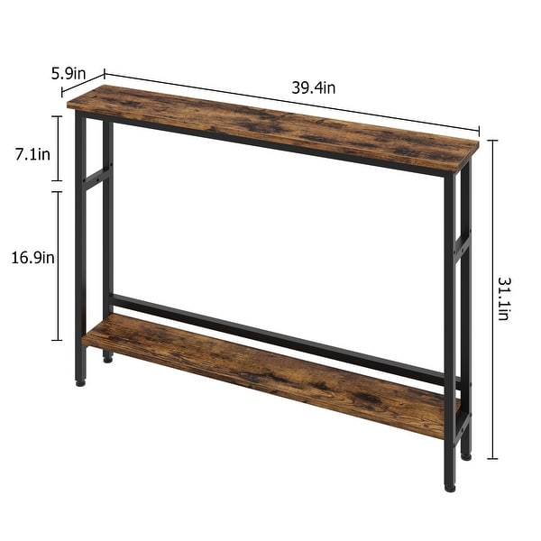 ローテーブルStainless Modular 2tier Sofa Table Amazon.com: Console Table with Two Drawers – 2-Tier Entryway