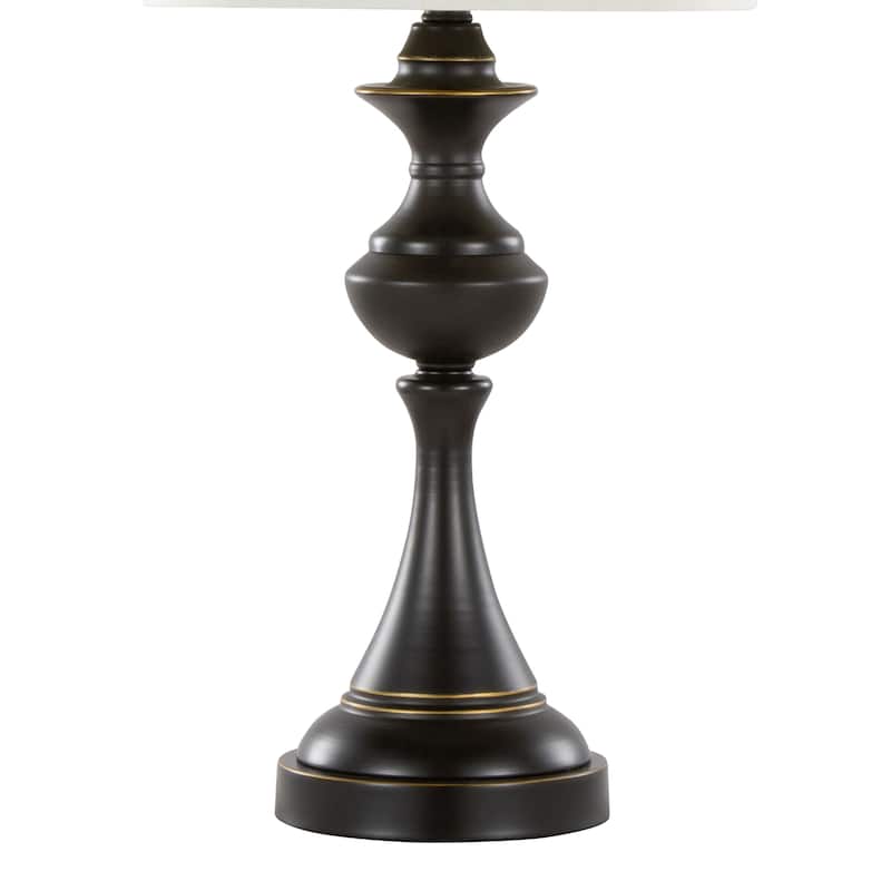 Porch & Den Marshall 29" Metal Table Lamp with USB Port (Set of 2)