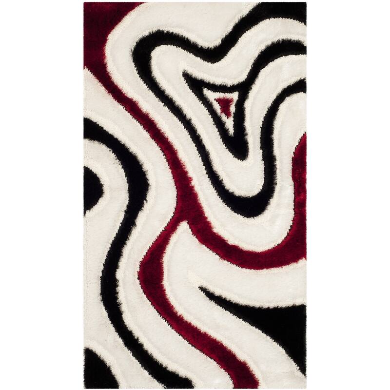 SAFAVIEH Miami Shag Nedra Abstract Rug - 3' x 5' - Cream/Multi