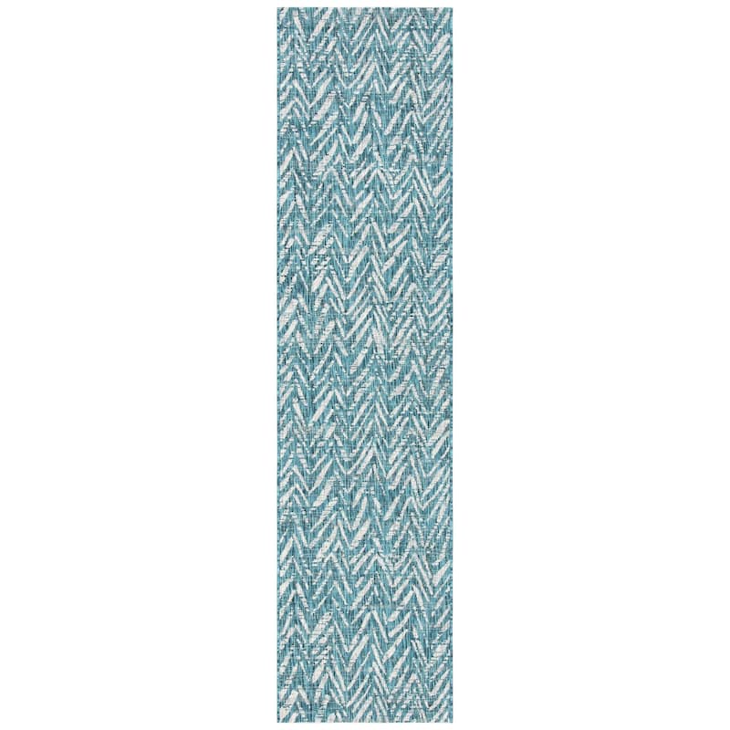 SAFAVIEH Courtyard Thin Indoor/ Outdoor Waterproof Patio Backyard Rug