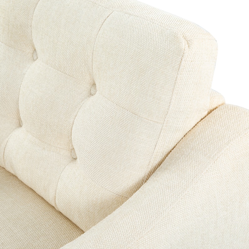 SAFAVIEH Couture Nathaniel Tufted Back Accent Chair - 32"W x 32"D x 34"H