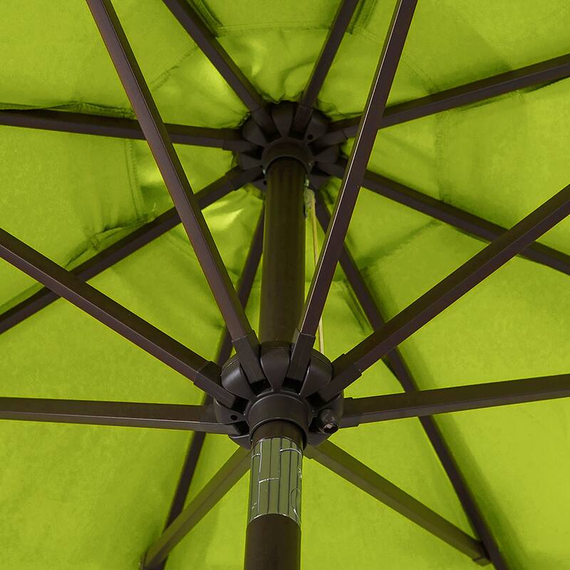 Brock 9-Foot Market Patio Umbrella with Concrete Base Weight Stand Included