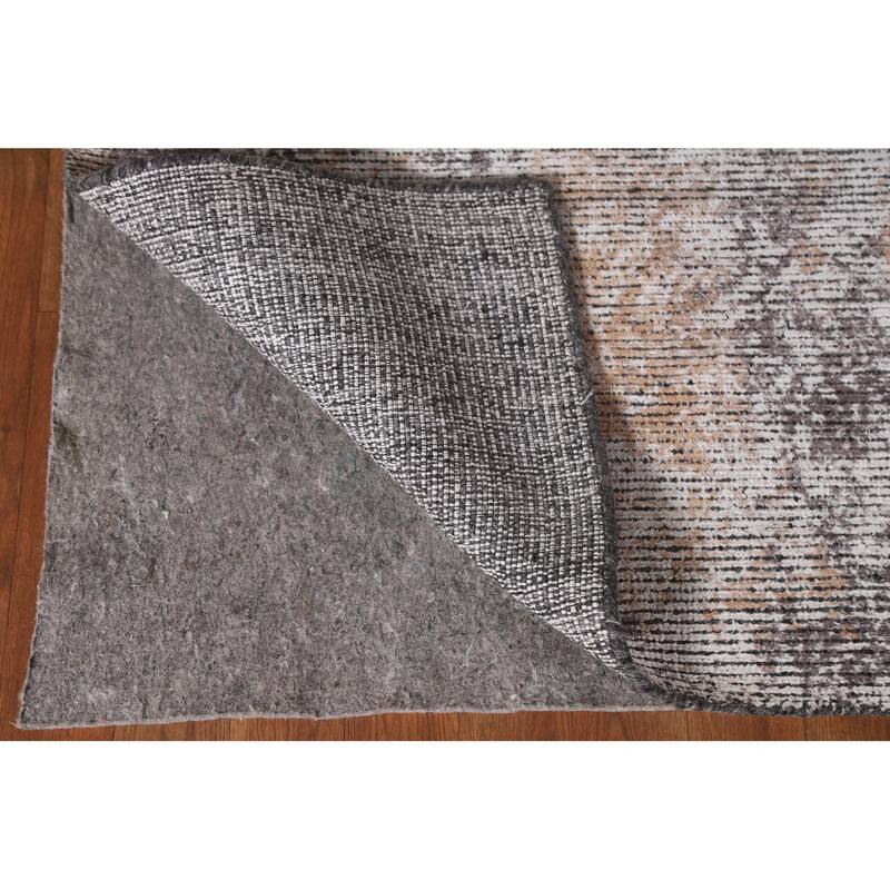 Beige Modern Area Rug Handmade Wool Carpet - 8'0"x 11'4"