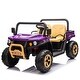 preview thumbnail 101 of 118, Electric Ride-On Car for Kids with Shock Absorbers, LED Lights, and Bluetooth - 24V Battery, Ages 3-8 Purple