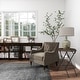 preview thumbnail 4 of 14, Arcilla Elemental - Black Metal Side End Accent Table with Brown Wood Top