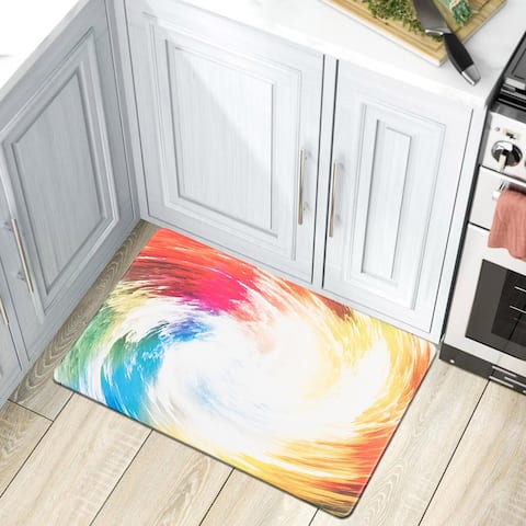 World Rug Gallery Contemporary Waves Anti-Fatigue Standing Mat