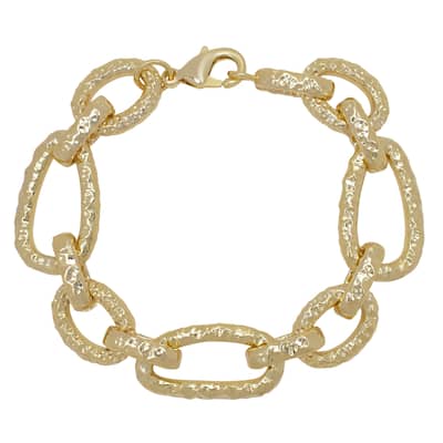 Victoria Townsend Gold Plated Chain Textured Bracelet