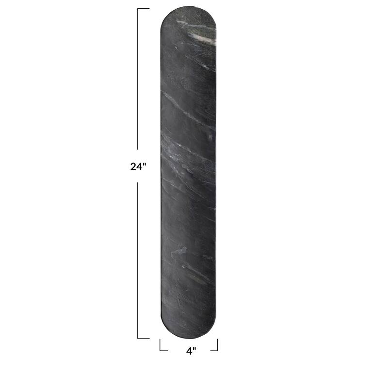 Marble Serving Board - 24.0"L x 4.0"W x 0.6"H - 24.0"L x 4.0"W x 0.6"H