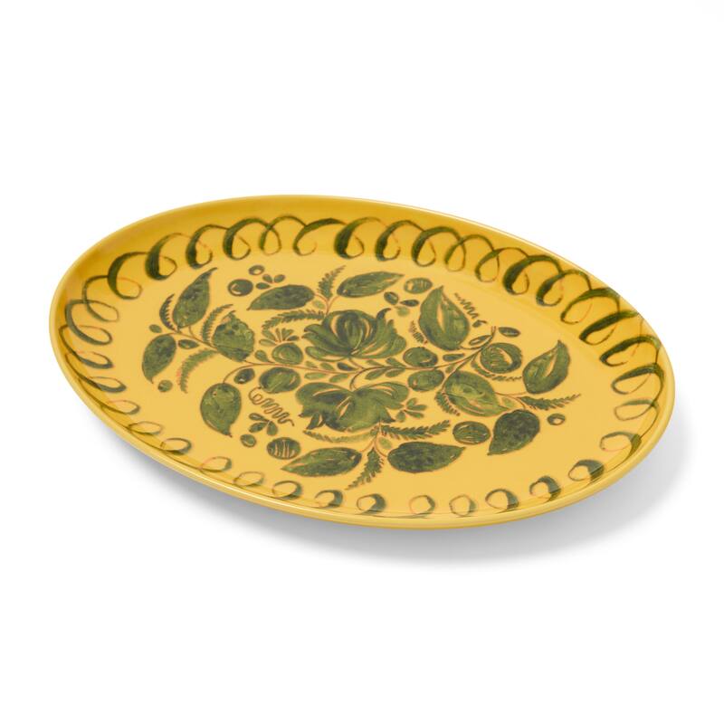 Caravan Amalfi Oval Serving Tray - 15.7" x 11" - 15.7" x 11"