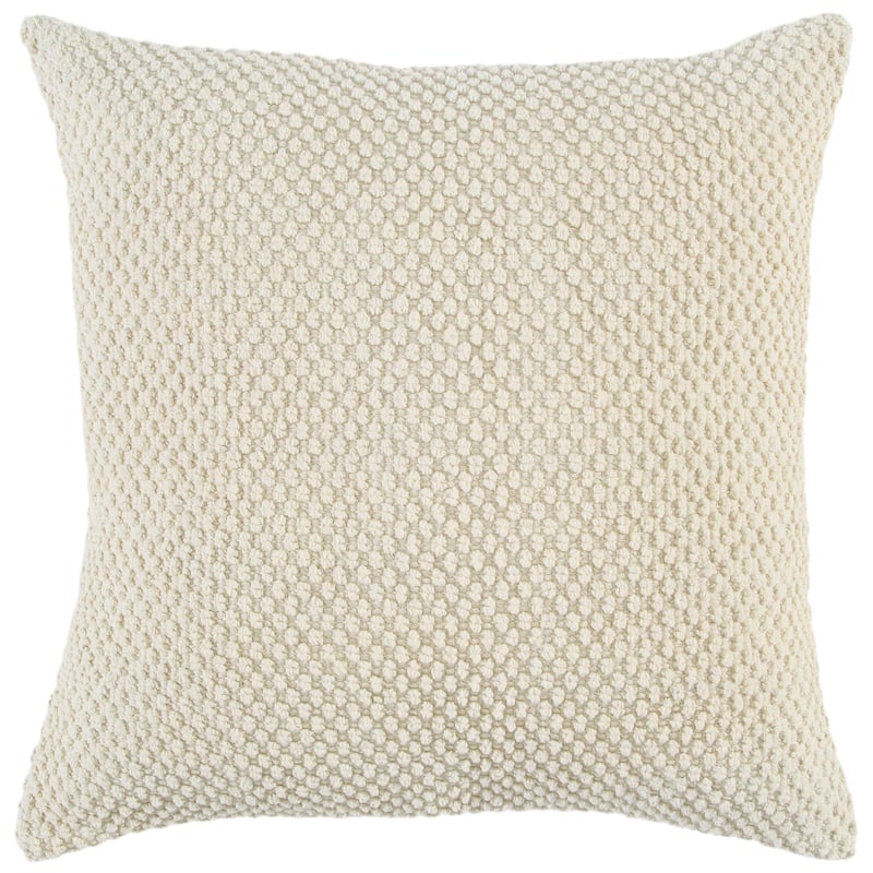 Rizzy Home Transitional Solid Light Texture Throw Pillow - Polyester - Natural