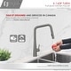 preview thumbnail 11 of 39, STYLISH Kitchen Sink Faucet Single Handle Pull Down Dual Mode Lead Free - Faucet Height: 17" | Spout Height: 9 1/2"