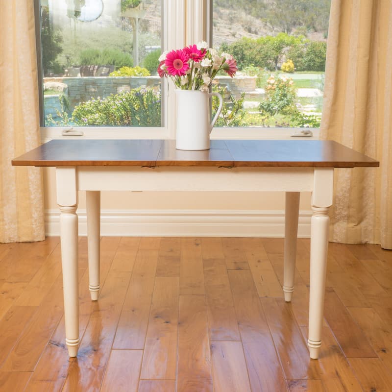 Clearwater Multicolored Wood Dining Table with Leaf Extension by Christopher Knight Home