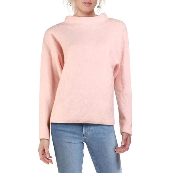 RD Style Womens Funnel-Neck Sweater Boxy Long Sleeve - Ballet Pink. Opens flyout.