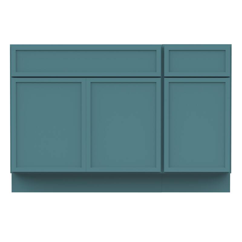 Vanity Art 45" Birch Freestanding Bathroom Vanity Cabinet without Top