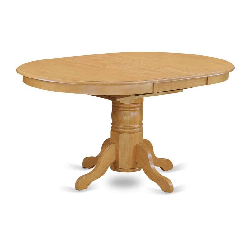 7-Piece Oval Natural Oak Finish Solid Wood Top Dining Table with 6-Chairs with