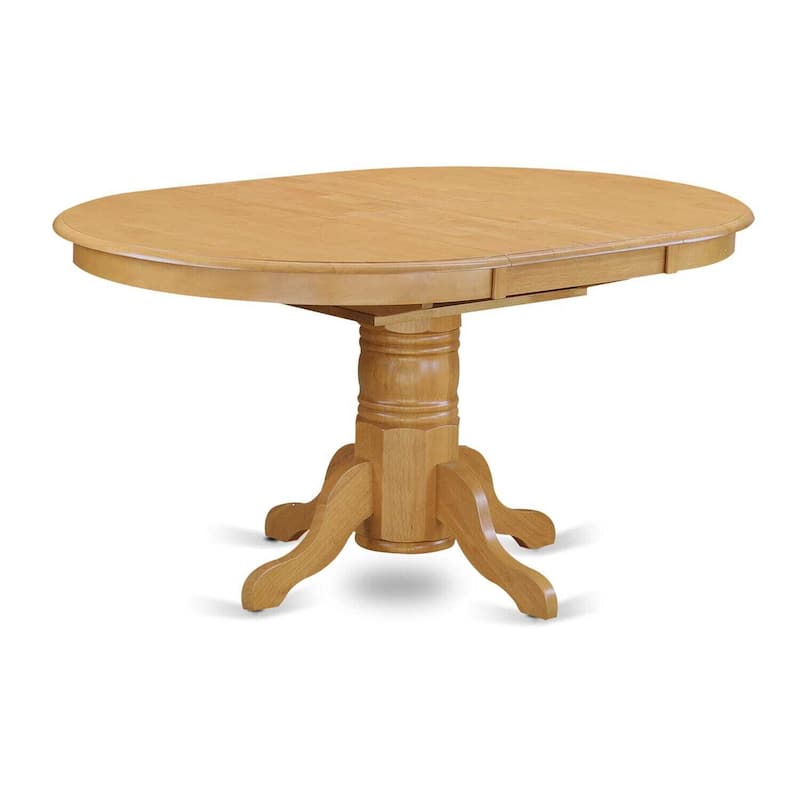 HomeStock 7-Piece Oval Natural Oak Finish Solid Wood Top Dining Table with 6 Chairs with Lattice Back