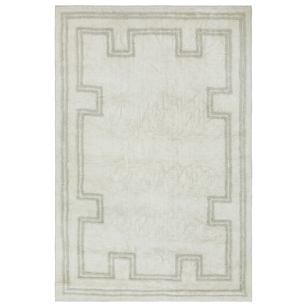 Terra by Obeetee Turin Border Gray Rug