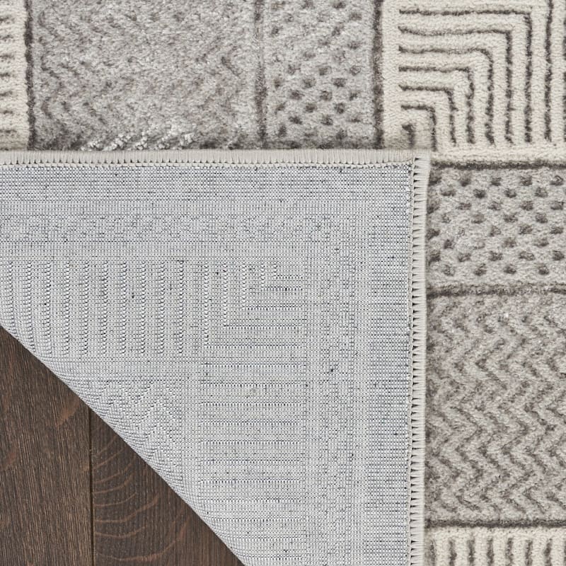 Fafup Power Loomed Geometric Modern Non Skid Stain Resistant Area Rug By HomeRoots - 71' X '47' X '0.39