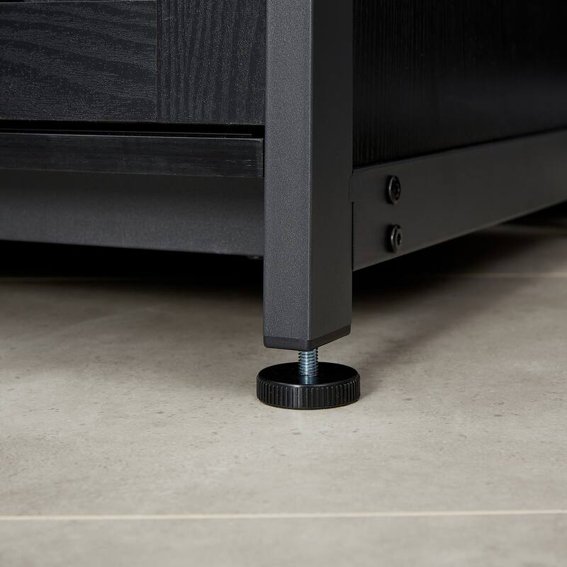 Anmytek 80 Gallon Heavy Duty Metal Aquarium Stand with Cabinet for Fish Tank Accessories Storage